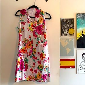 Pure Amici floral print shift dress